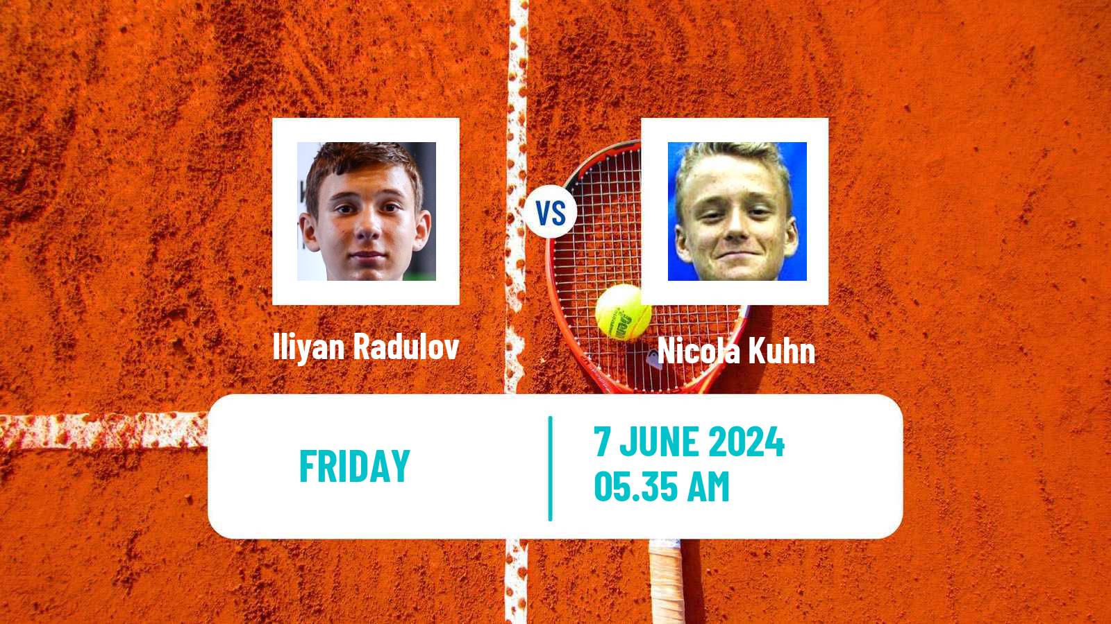 Tennis ITF M25 Cordoba Men Iliyan Radulov - Nicola Kuhn