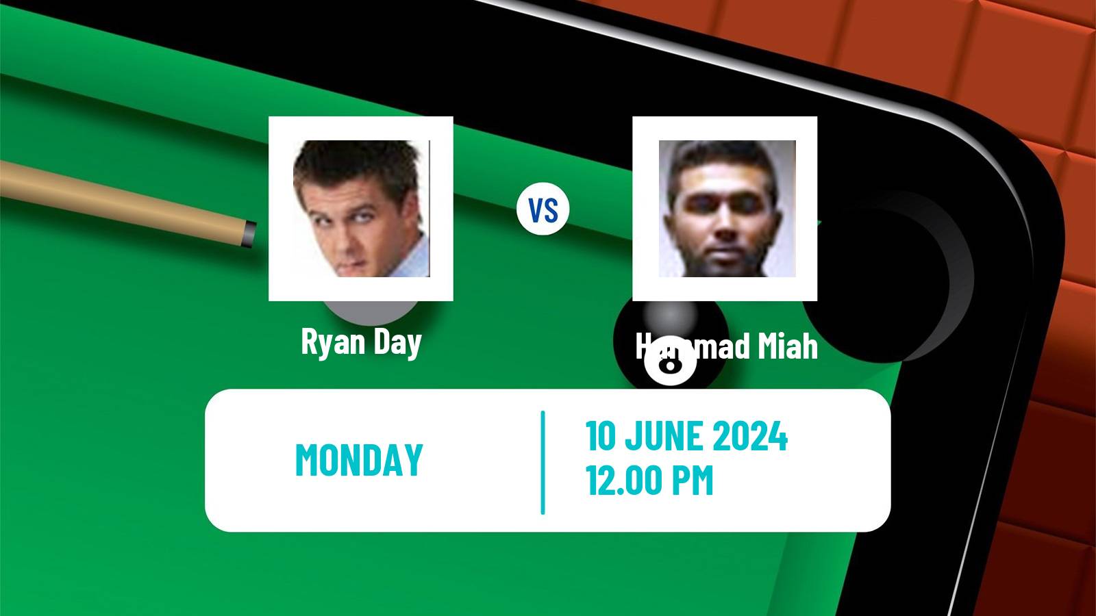 Snooker Championship League Ryan Day - Hammad Miah
