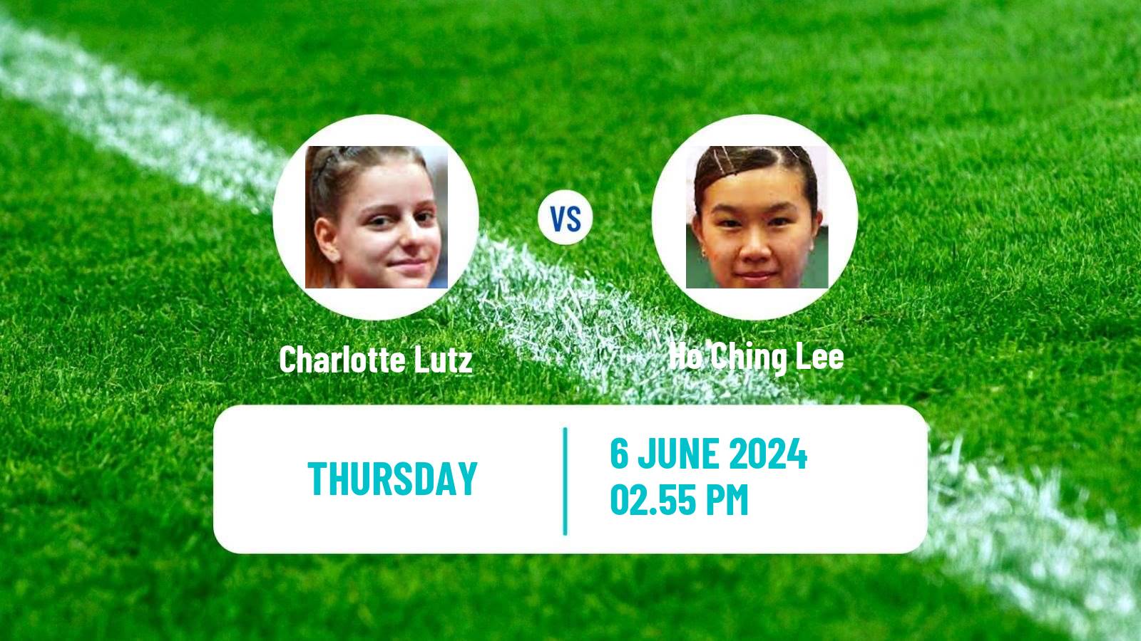 Table tennis Wtt Contender Zagreb Women Charlotte Lutz - Ho Ching Lee