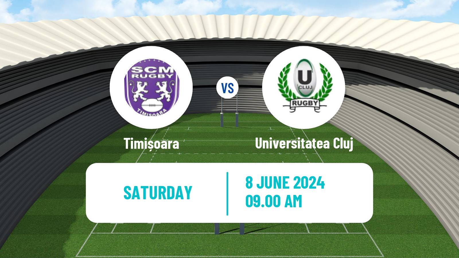 Rugby union Romanian Liga Nationala Rugby Timișoara - Universitatea Cluj
