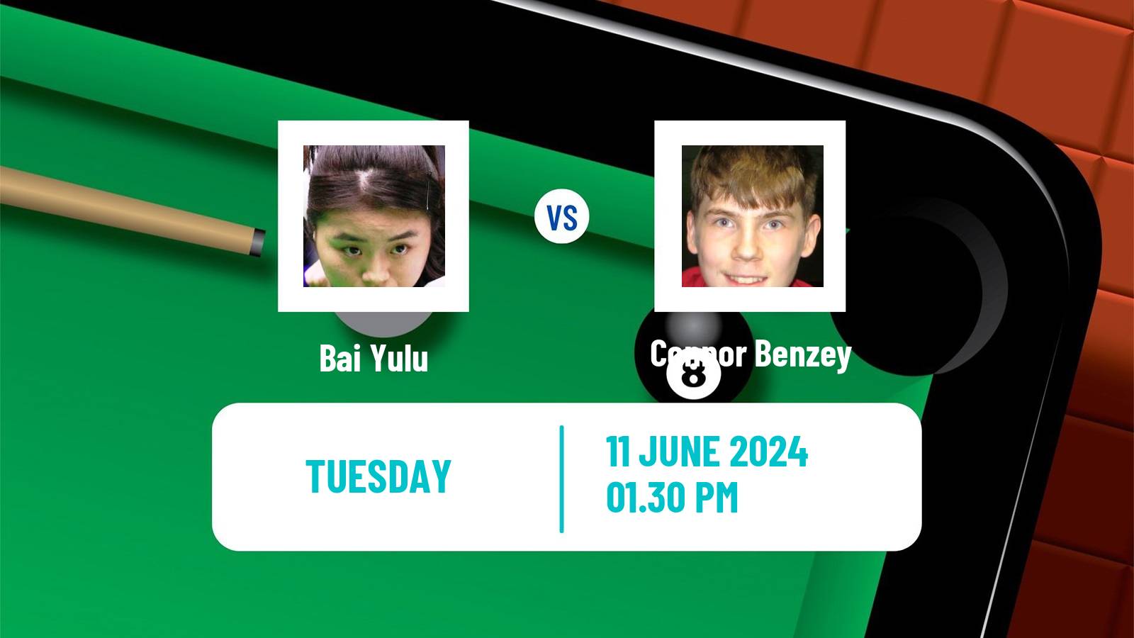 Snooker Championship League Bai Yulu - Connor Benzey