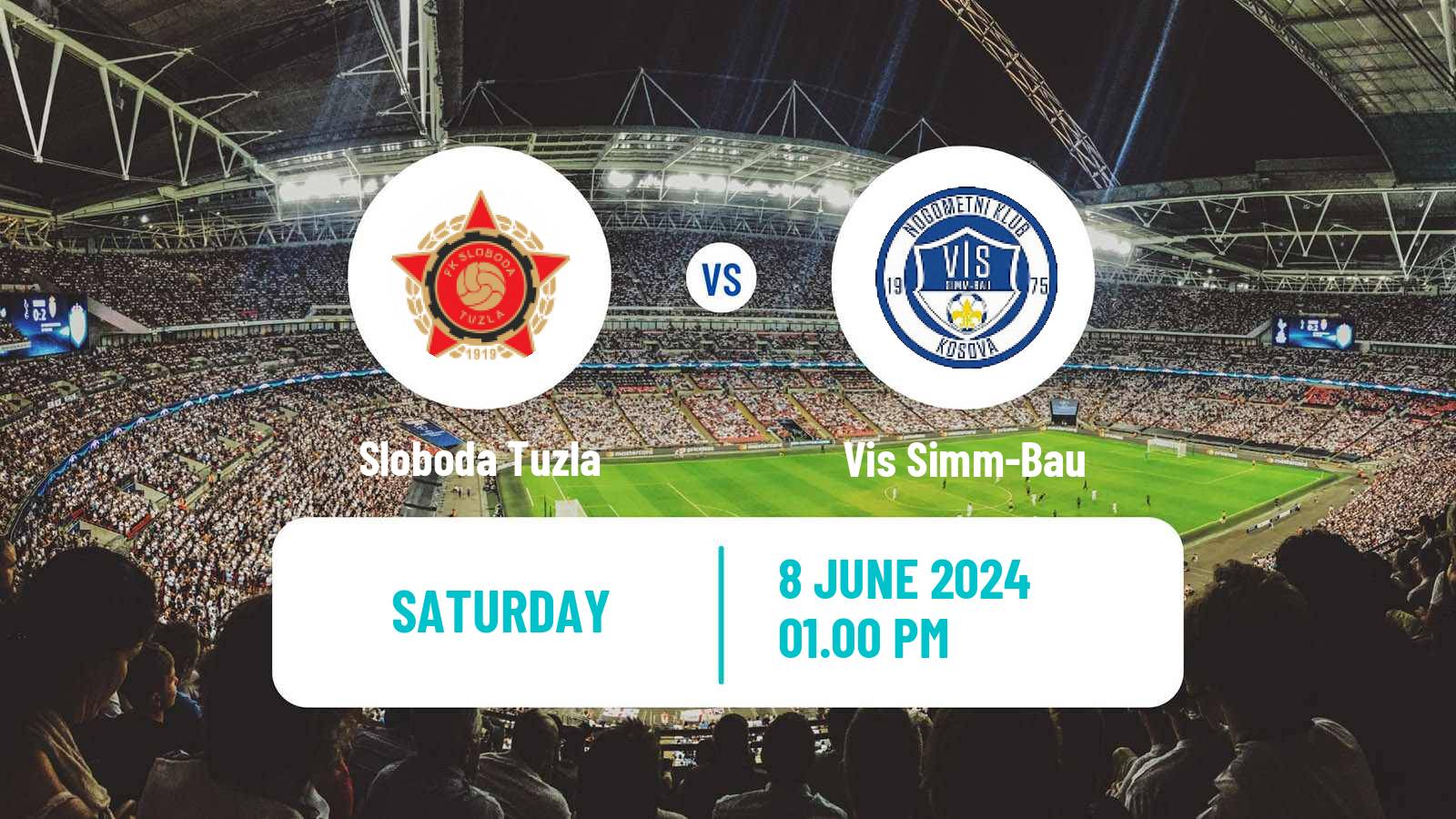 Soccer Bosnian Prva Liga FBiH Sloboda Tuzla - Vis Simm-Bau