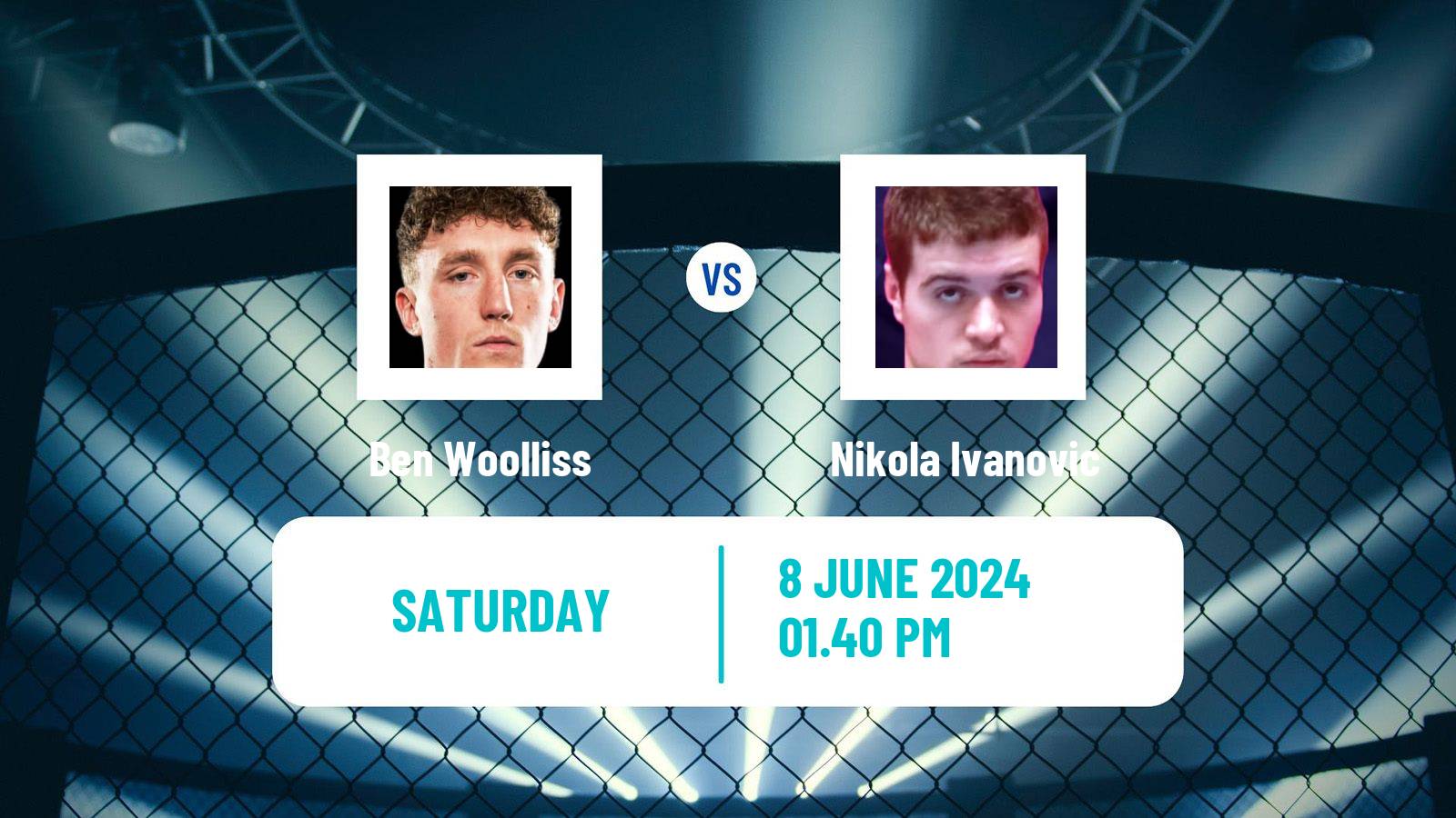 MMA Featherweight Pfl Men Ben Woolliss - Nikola Ivanovic