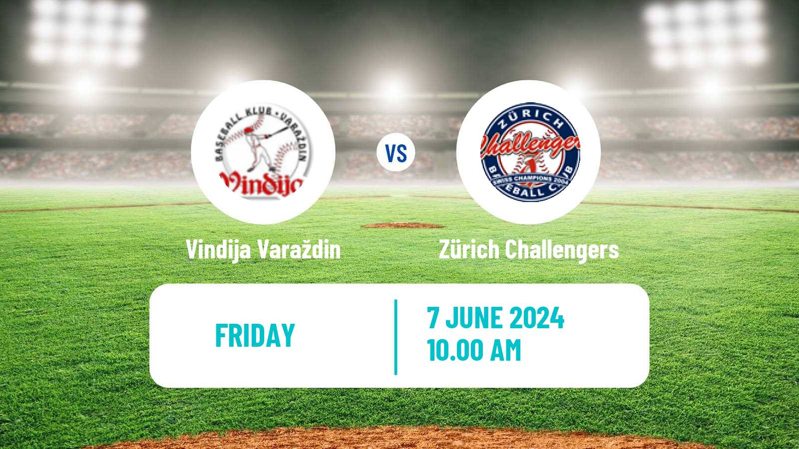 Baseball  Federations Cup Baseball Vindija Varaždin - Zürich Challengers