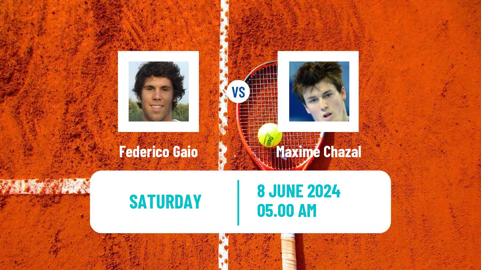 Tennis ITF M25 Grasse Men Federico Gaio - Maxime Chazal