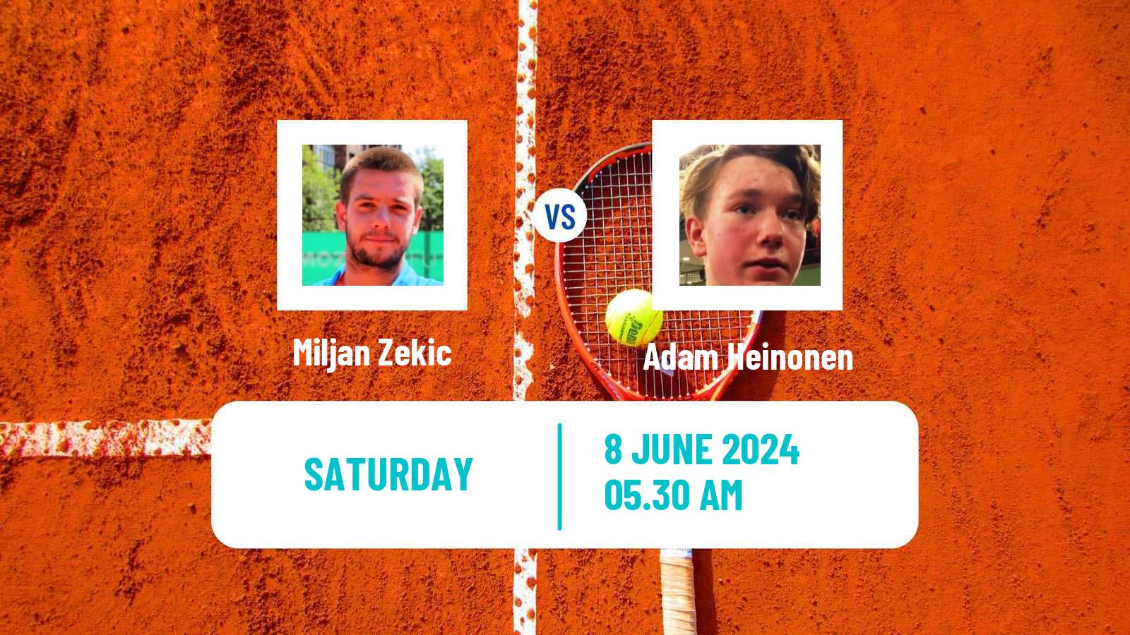 Tennis ITF M25 Kursumlijska Banja 2 Men Miljan Zekic - Adam Heinonen