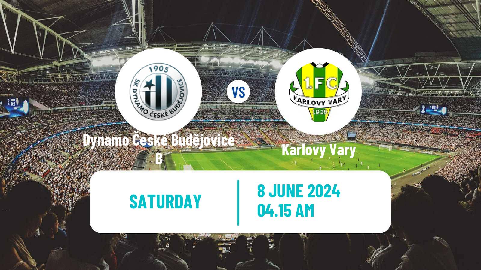 Soccer Czech CFL Group A Dynamo České Budějovice B - Slavia Karlovy Vary