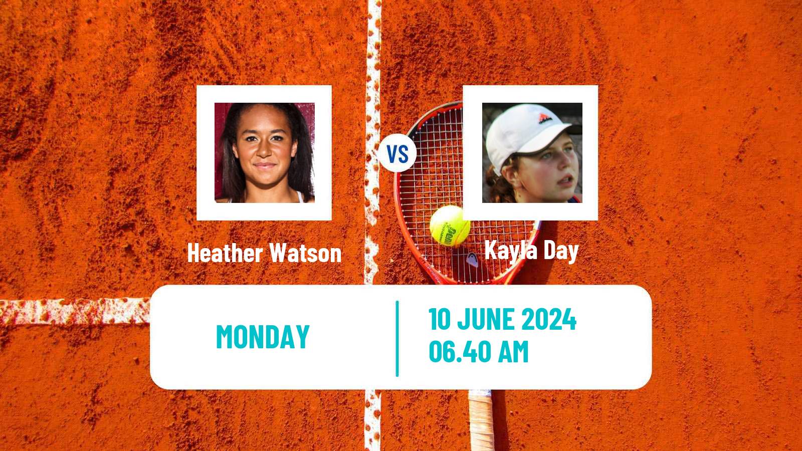 Tennis WTA Nottingham Heather Watson - Kayla Day