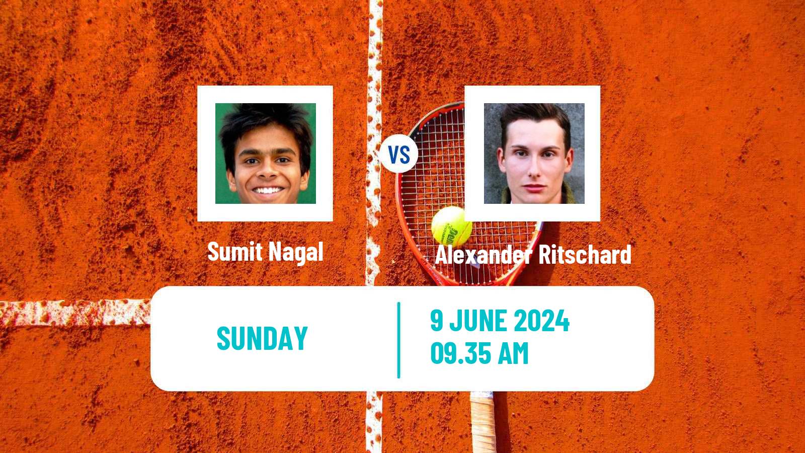 Tennis Heilbronn Challenger Men Sumit Nagal - Alexander Ritschard