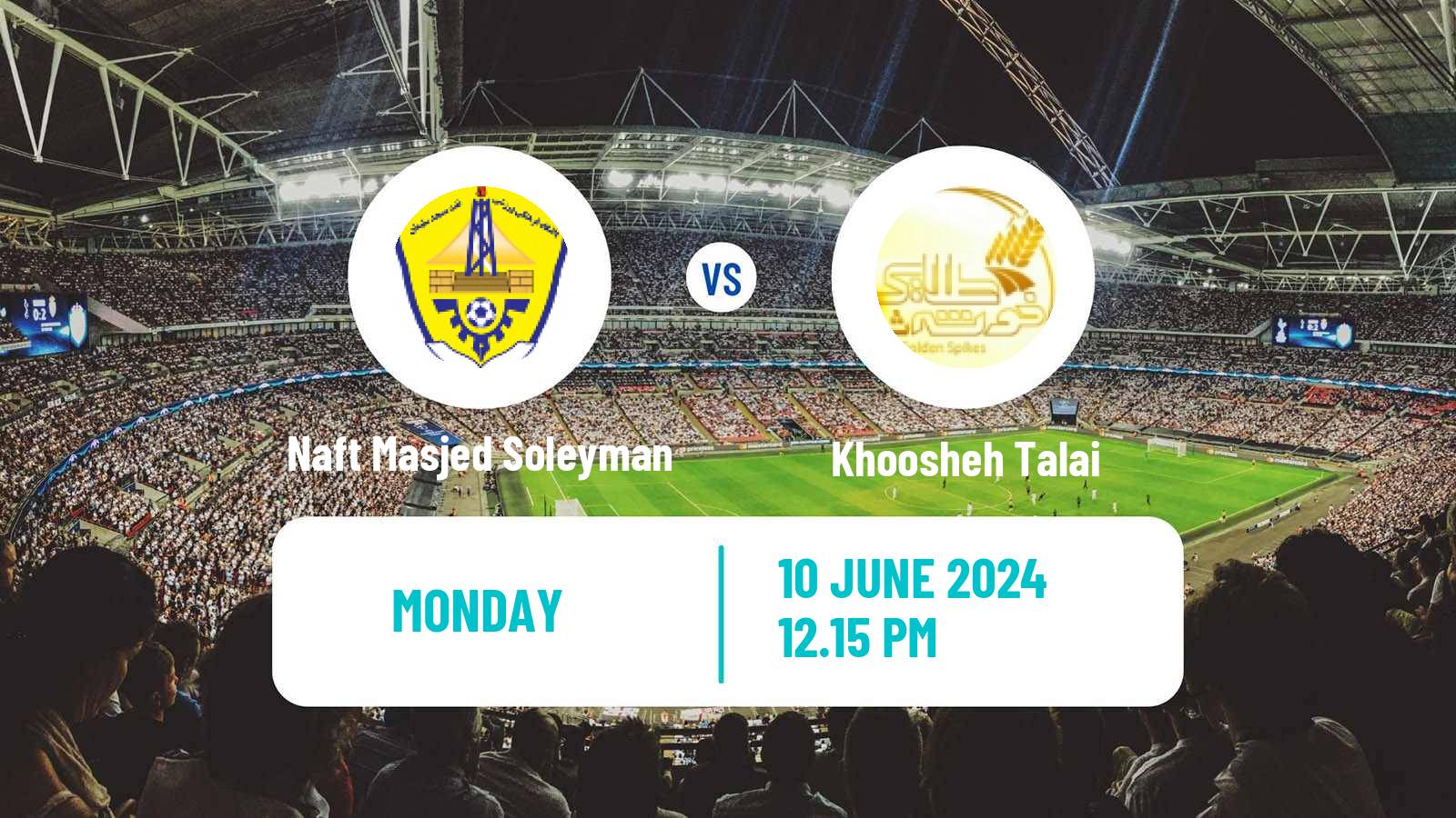 Soccer Iran Division 1 Naft Masjed Soleyman - Khoosheh Talai