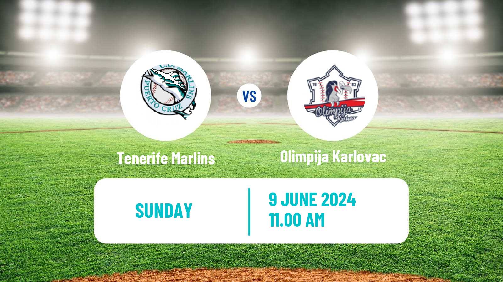 Baseball Confederation Cup Baseball Tenerife Marlins - Olimpija Karlovac