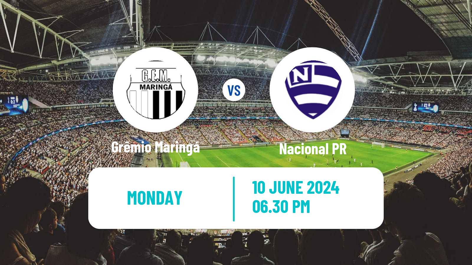 Soccer Brazilian Campeonato Paranaense 2 Grêmio Maringá - Nacional PR