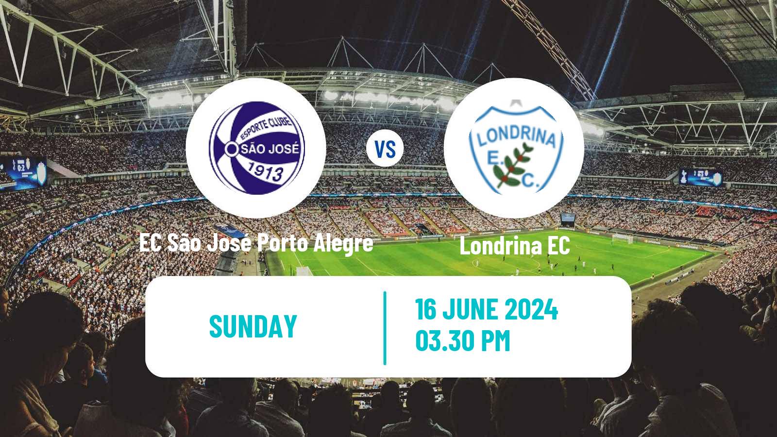 Soccer Brazilian Serie C EC São José Porto Alegre - Londrina