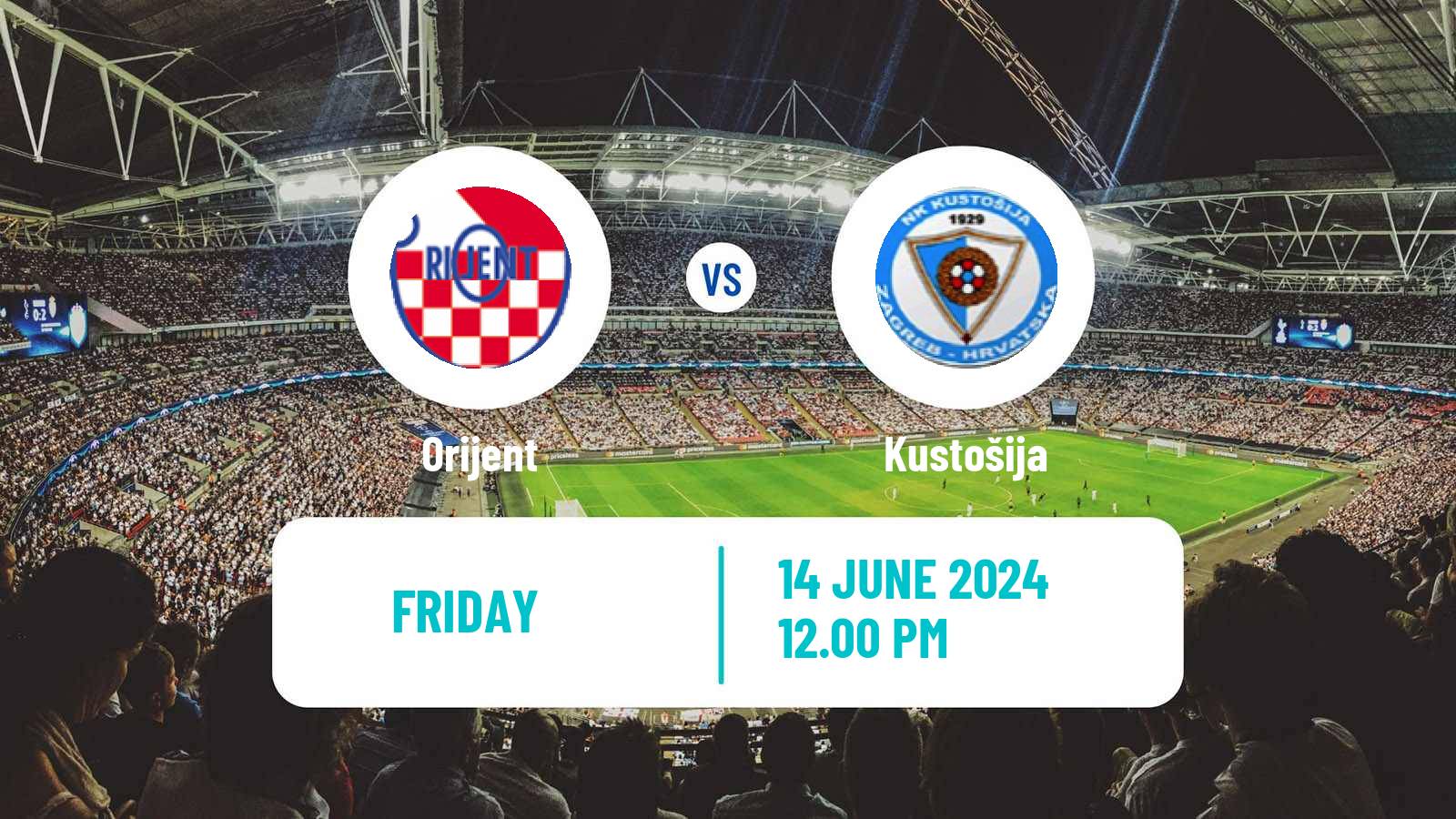 Soccer Croatian Prva NL Orijent - Kustošija