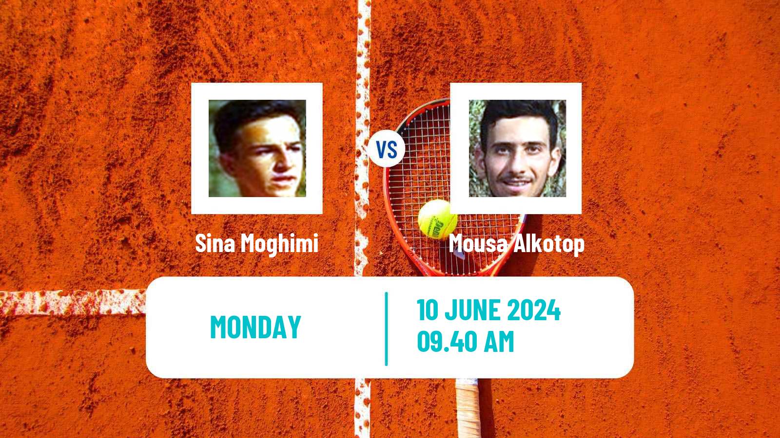 Tennis Davis Cup Group III Sina Moghimi - Mousa Alkotop