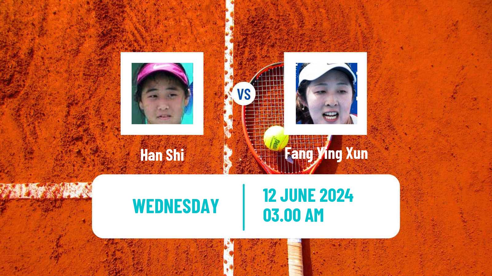 Tennis ITF W50 Taizhou Women Han Shi - Fang Ying Xun