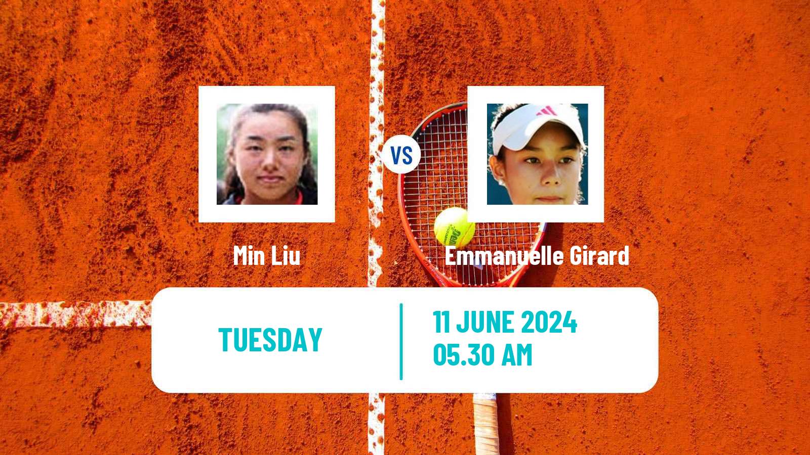 Tennis ITF W15 Norges La Ville Women Min Liu - Emmanuelle Girard