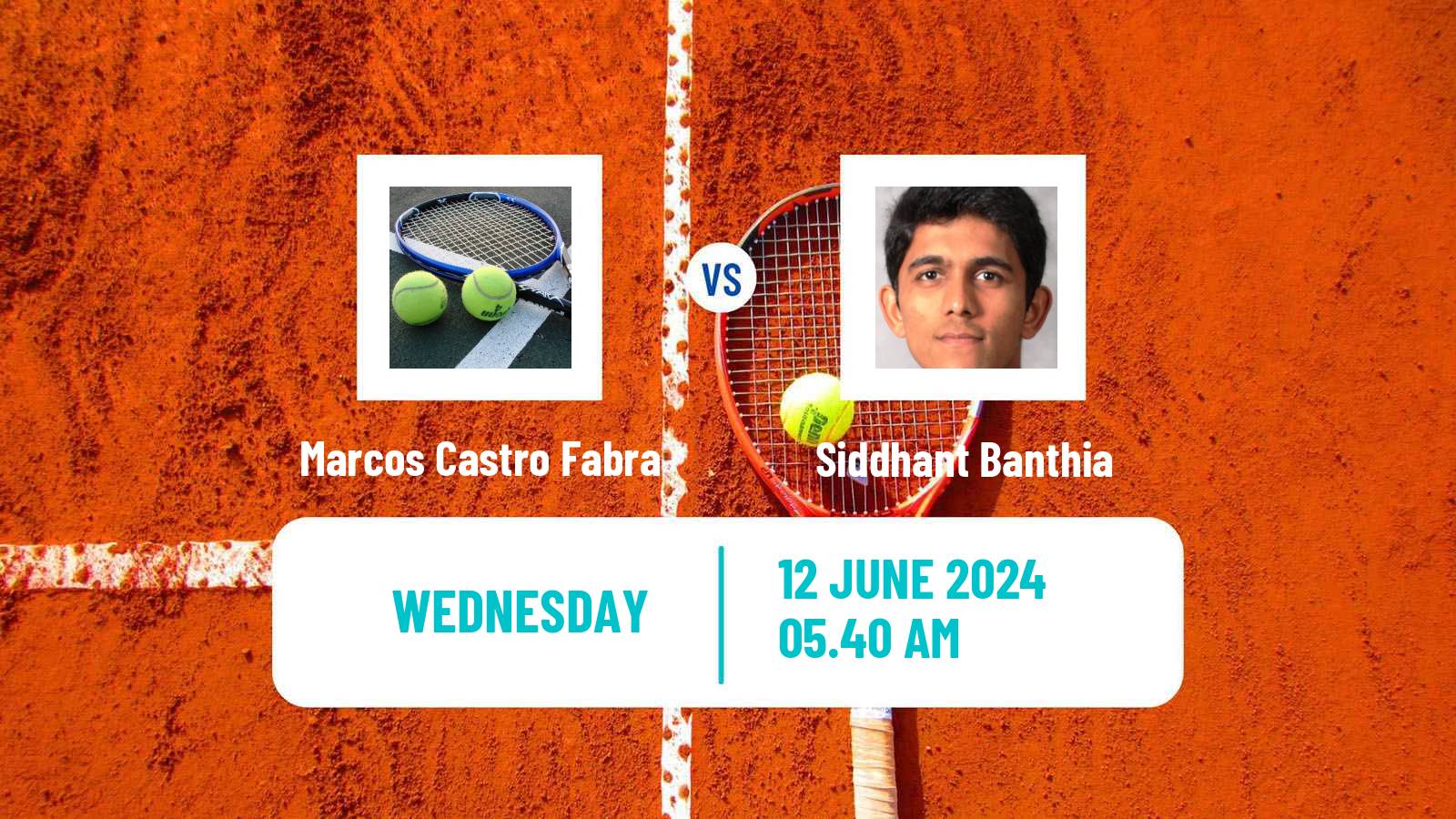 Tennis ITF M25 Martos Men Marcos Castro Fabra - Siddhant Banthia