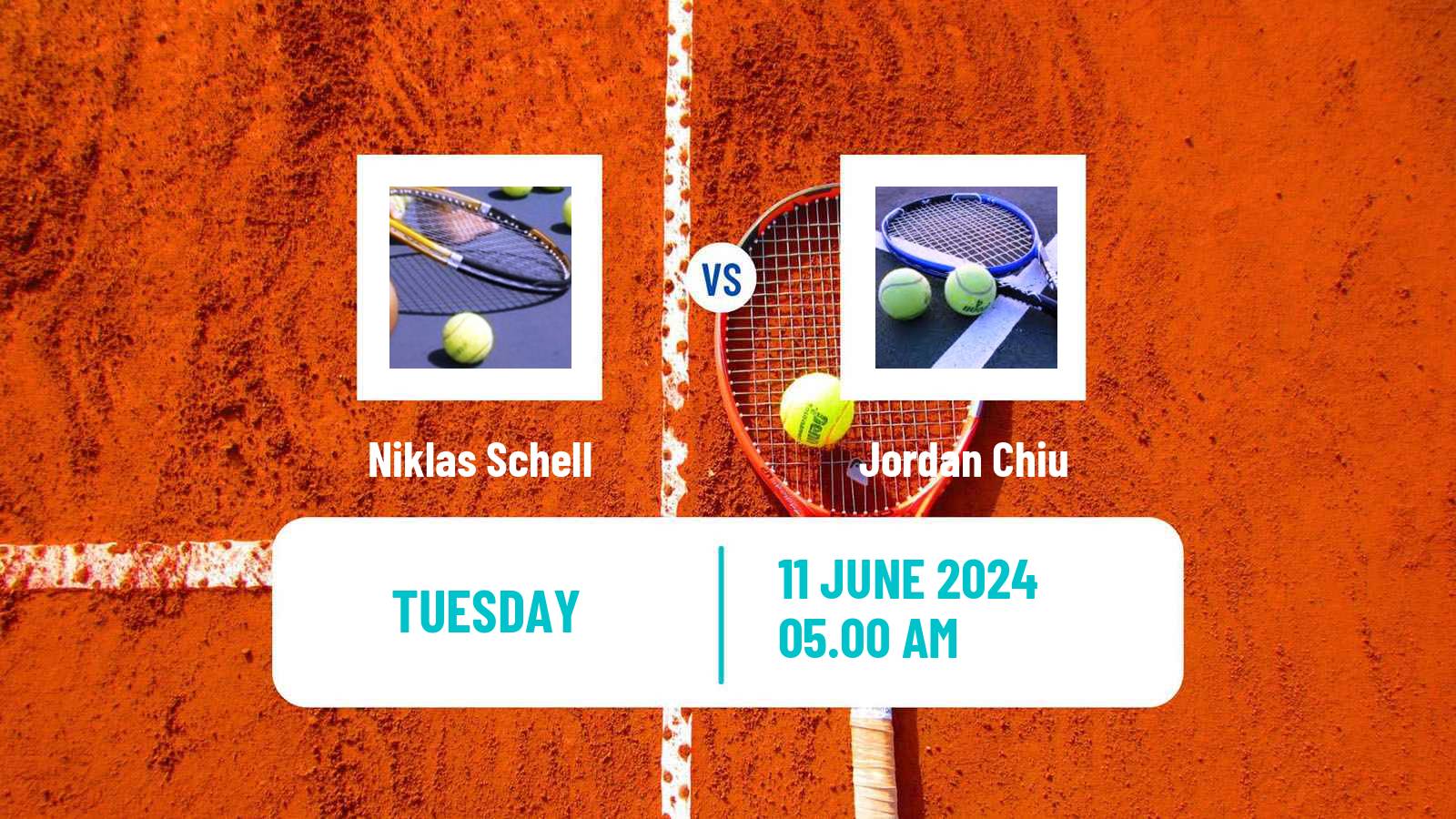 Tennis ITF M15 Monastir 24 Men 2024 Niklas Schell - Jordan Chiu