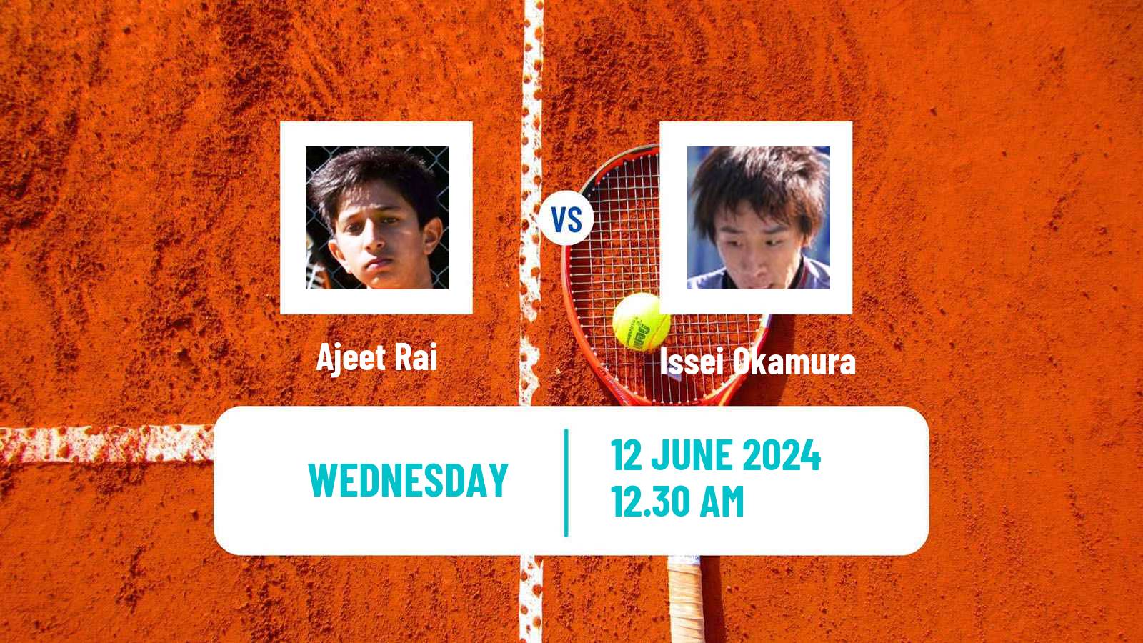 Tennis ITF M15 Hong Kong Men Ajeet Rai - Issei Okamura