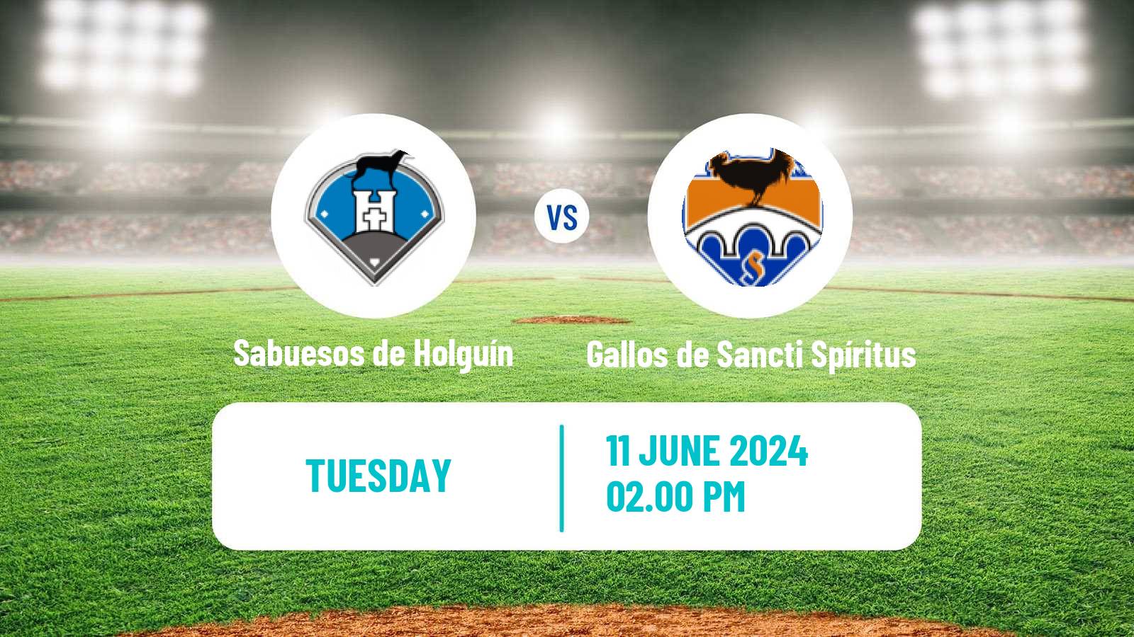 Baseball Cuba Serie Nacional Baseball Sabuesos de Holguín - Gallos de Sancti Spíritus
