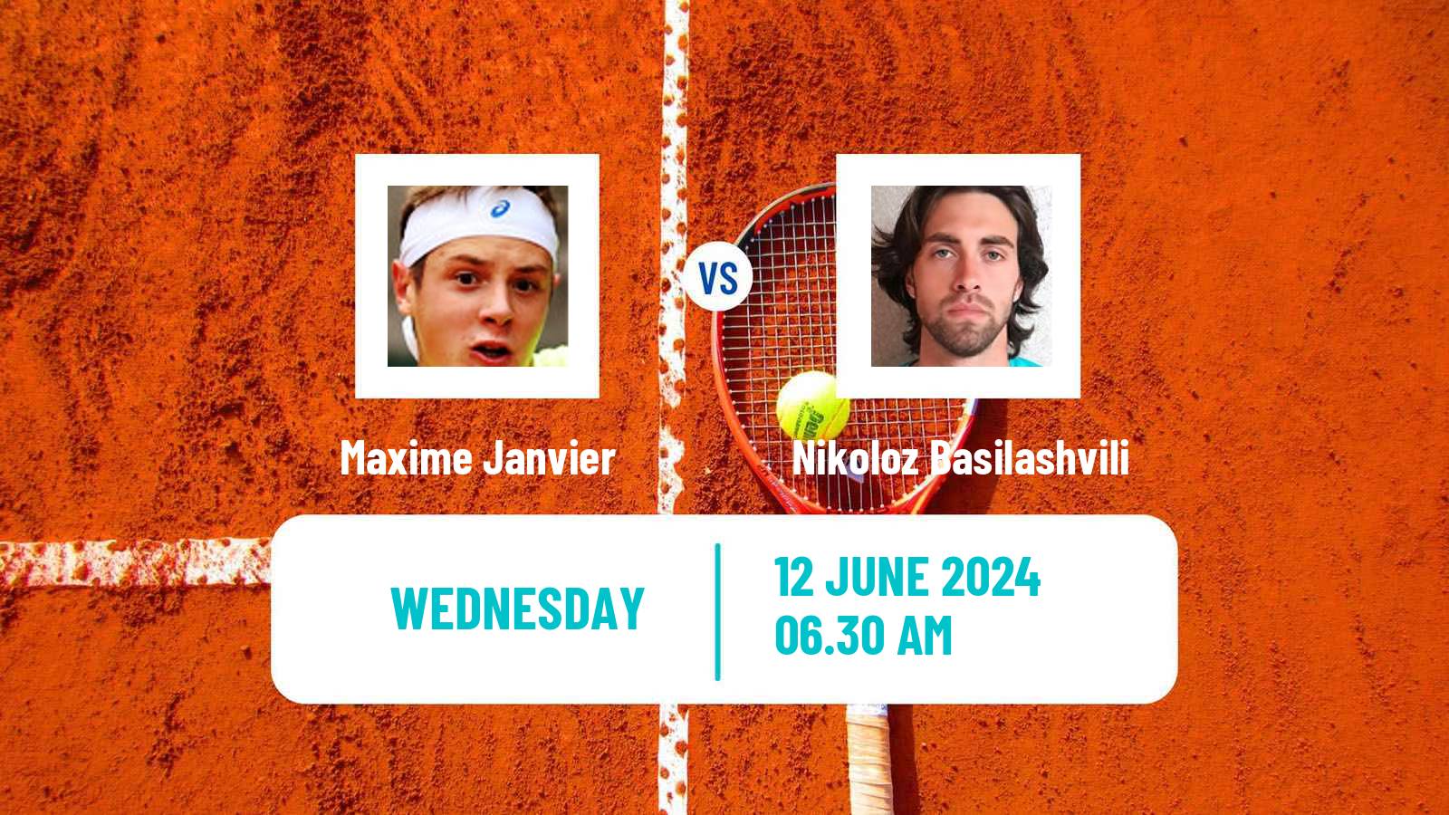 Tennis Lyon Challenger Men Maxime Janvier - Nikoloz Basilashvili