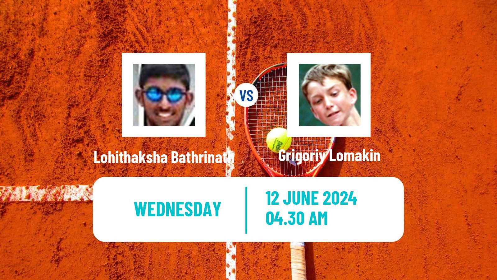 Tennis ITF M15 Monastir 24 Men Lohithaksha Bathrinath - Grigoriy Lomakin