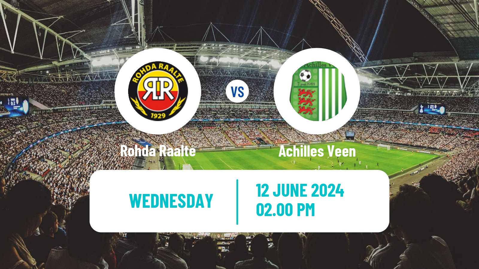 Soccer Dutch Derde Divisie Rohda Raalte - Achilles Veen