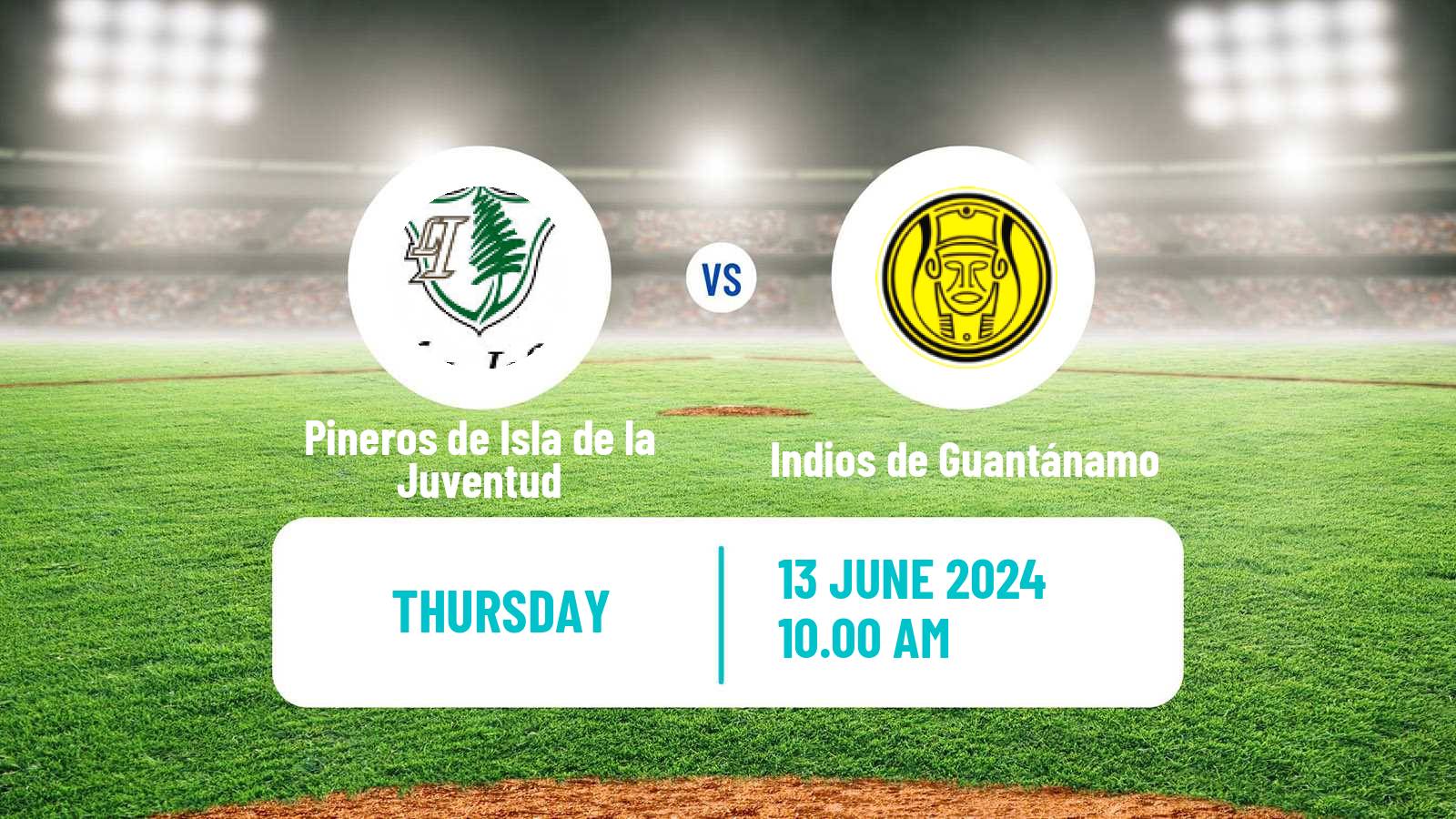 Baseball Cuba Serie Nacional Baseball Pineros de Isla de la Juventud - Indios de Guantánamo