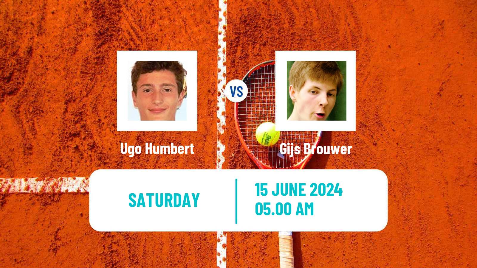Tennis ATP Hertogenbosch Ugo Humbert - Gijs Brouwer