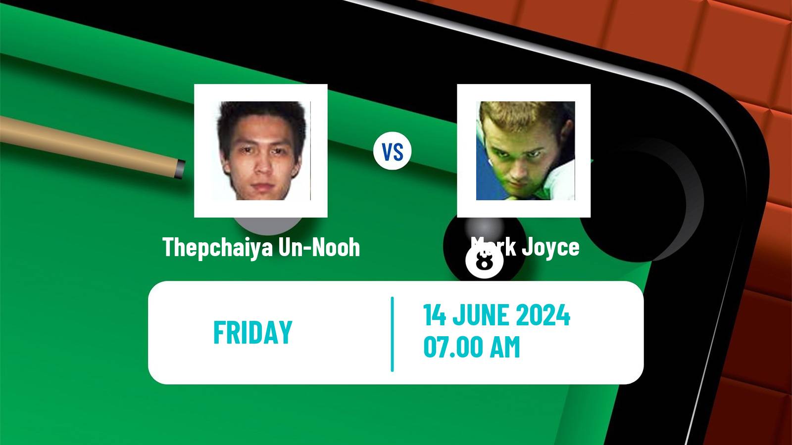 Snooker Championship League Thepchaiya Un-Nooh - Mark Joyce