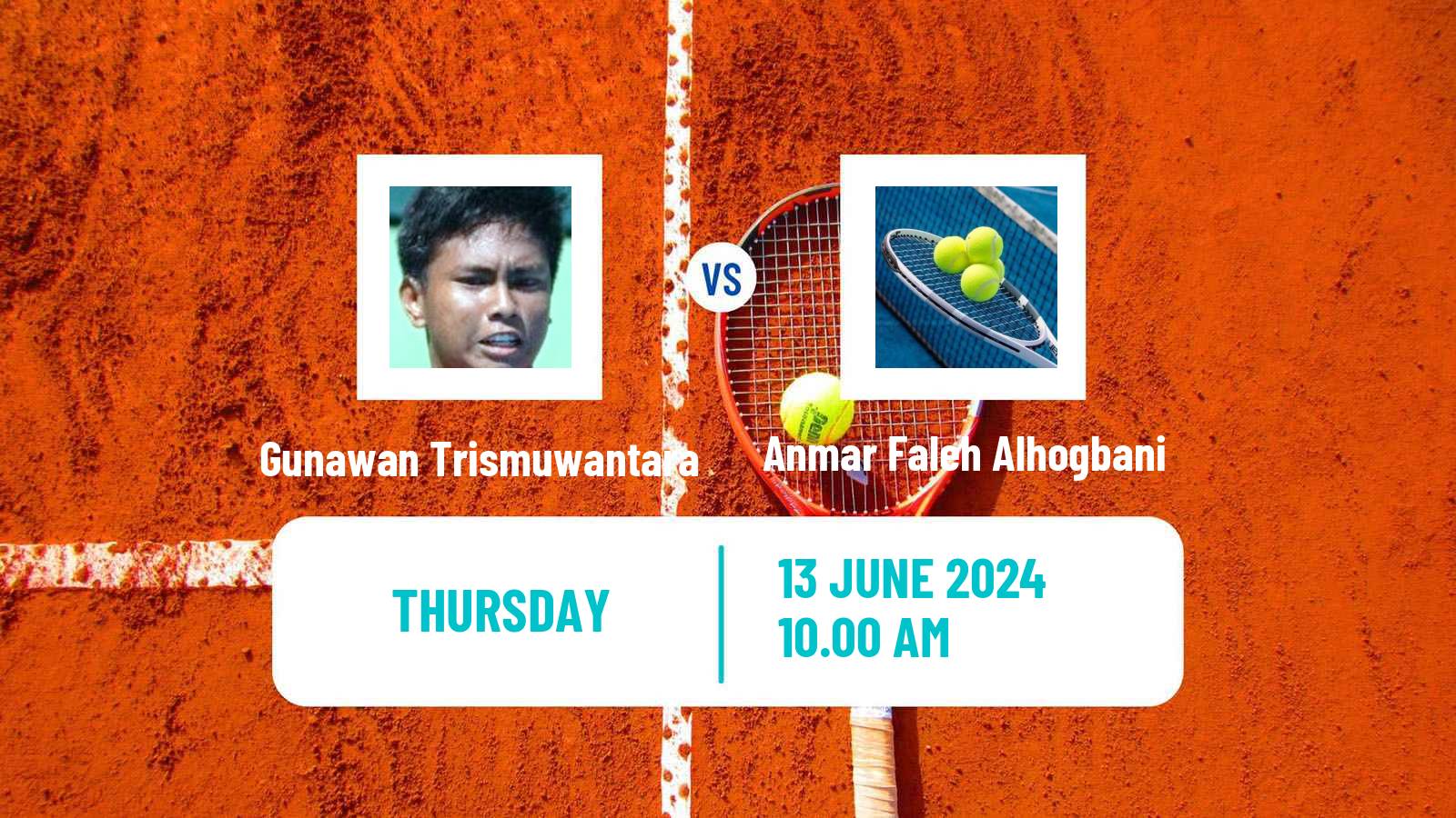 Tennis Davis Cup Group III Gunawan Trismuwantara - Anmar Faleh Alhogbani
