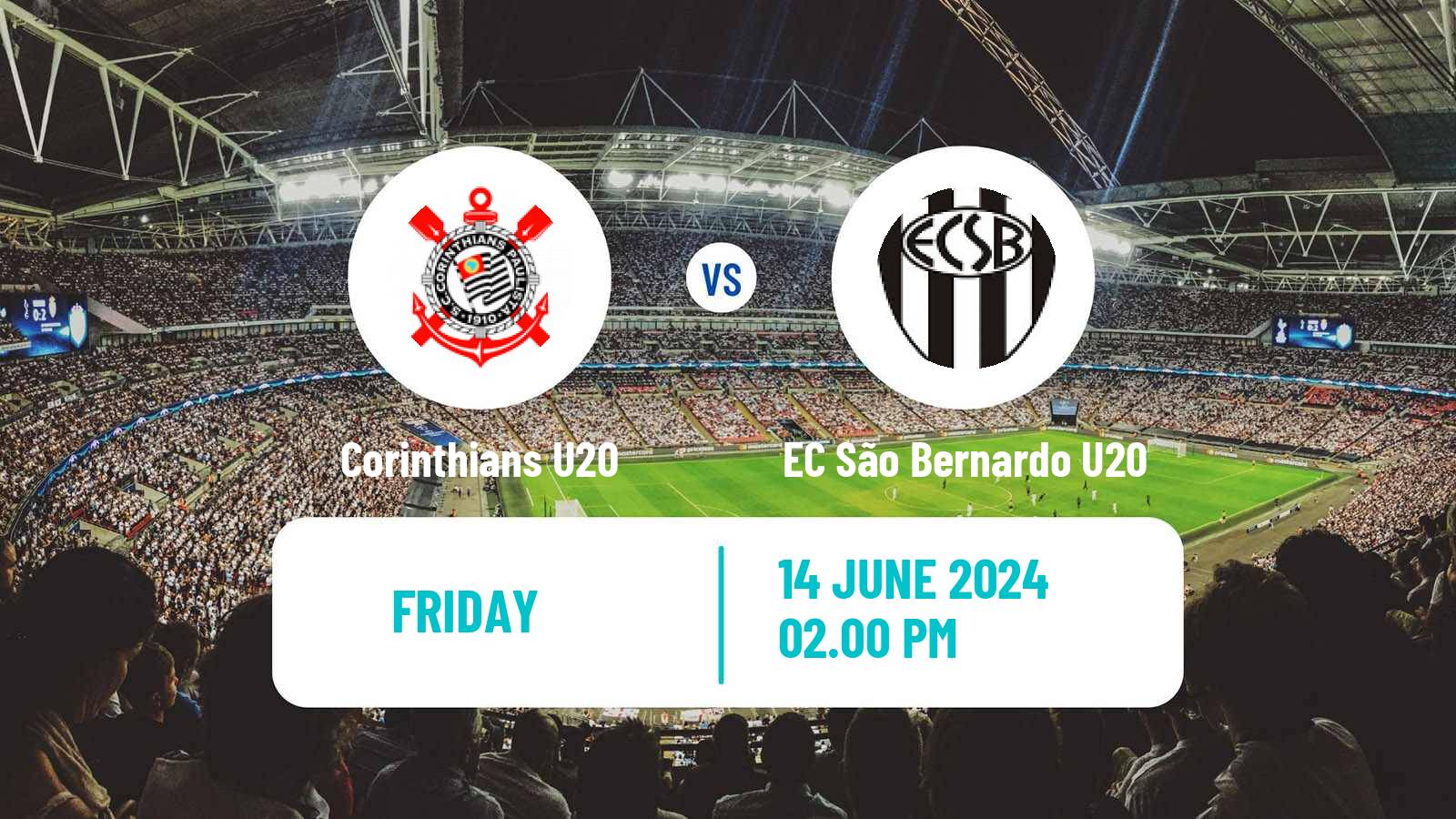 Soccer Brazilian Paulista U20 Corinthians U20 - EC São Bernardo U20