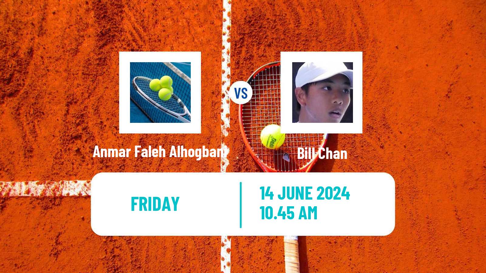 Tennis Davis Cup Group III Anmar Faleh Alhogbani - Bill Chan