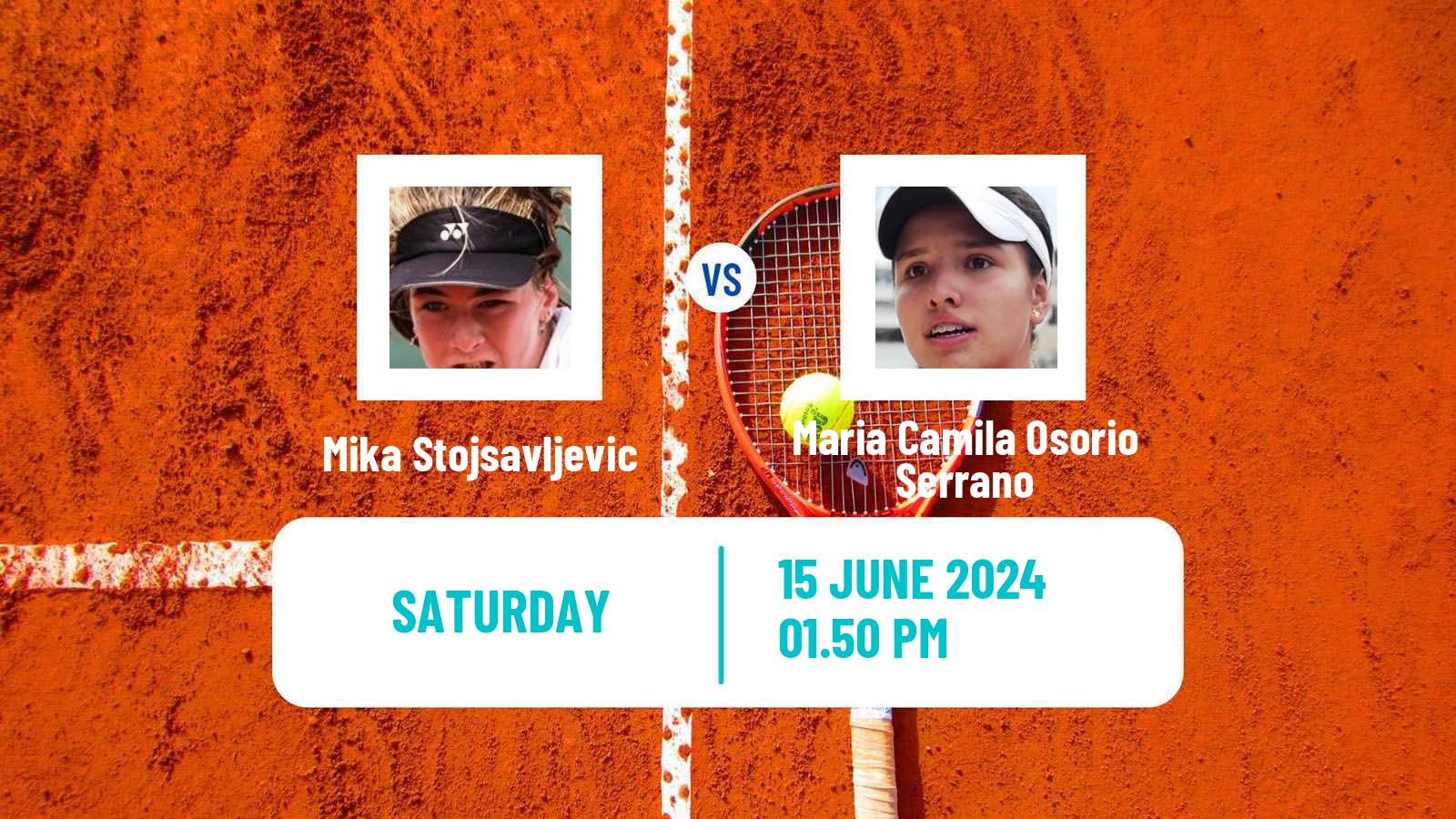 Tennis WTA Birmingham Mika Stojsavljevic - Maria Camila Osorio Serrano