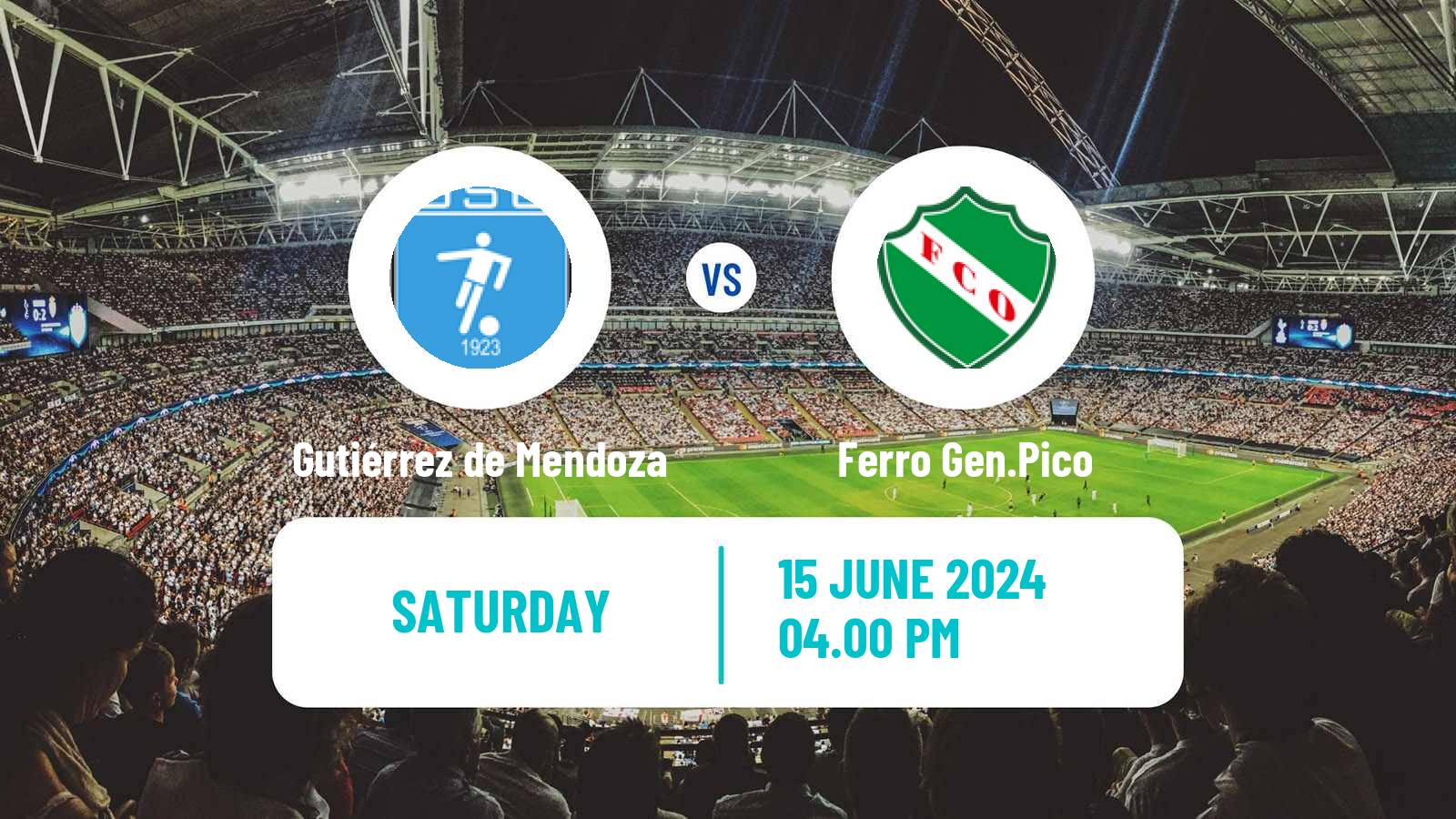 Soccer Argentinian Torneo Federal Gutiérrez de Mendoza - Ferro Gen.Pico