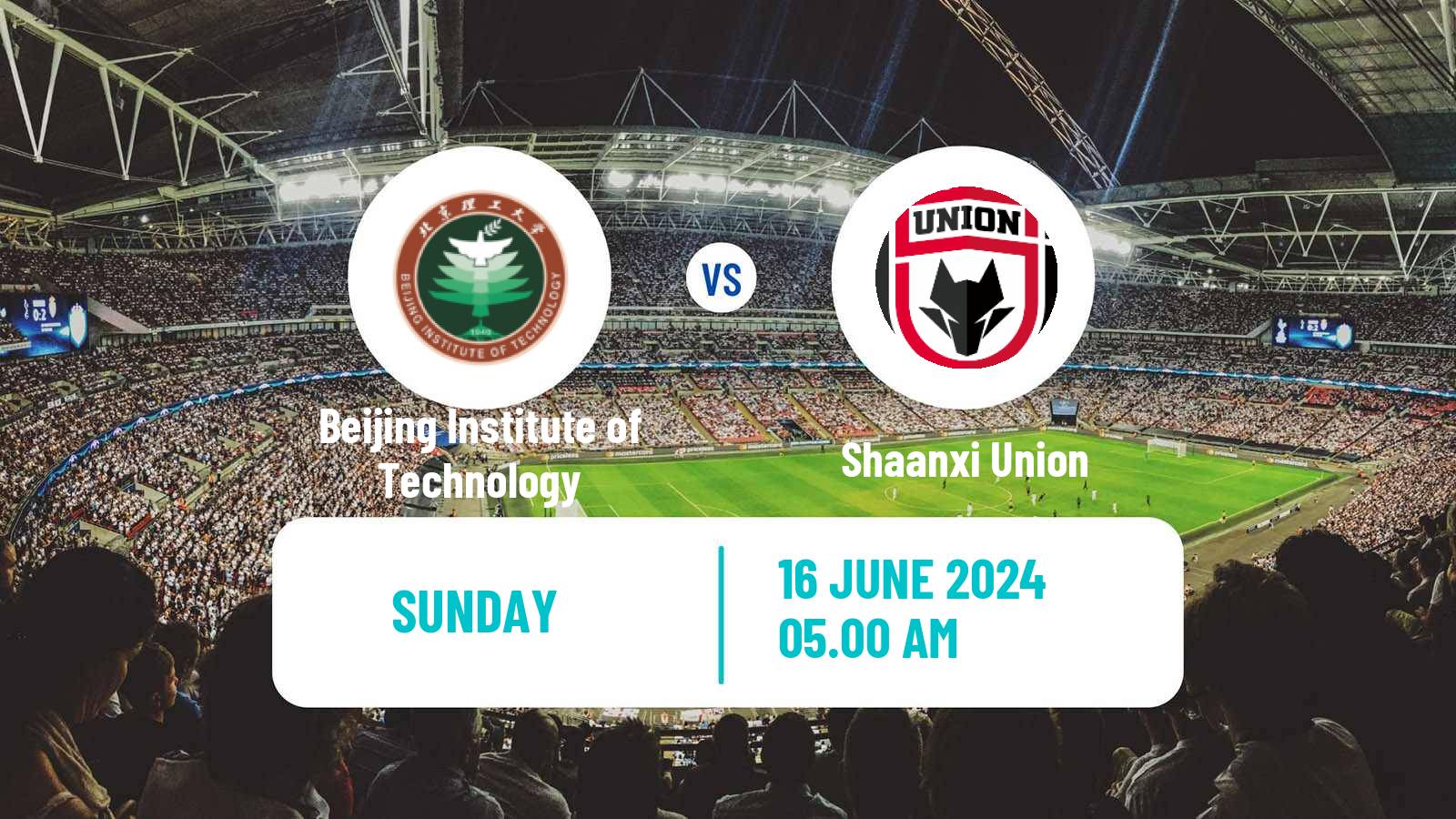 Soccer Chinese Yi League Beijing Institute of Technology - Shaanxi Union