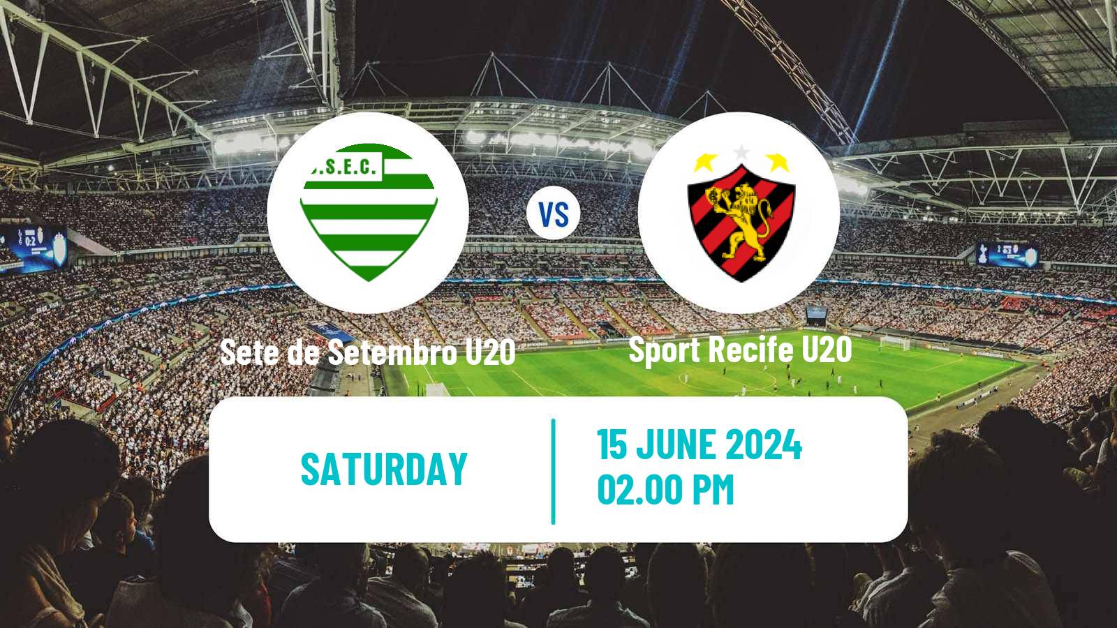 Soccer Brazilian Pernambucano U20 Sete de Setembro U20 - Sport Recife U20