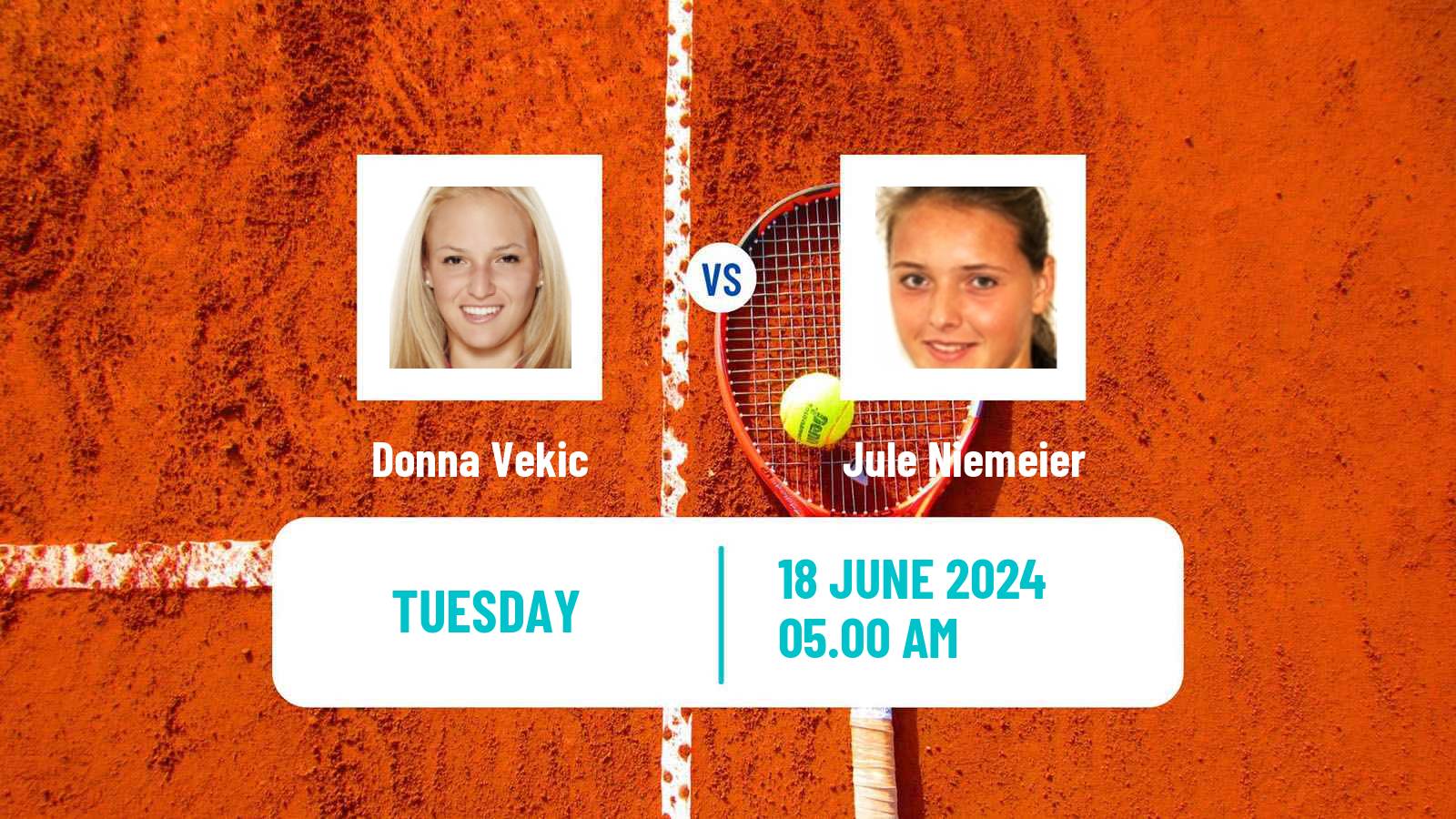 Tennis WTA Berlin Donna Vekic - Jule Niemeier