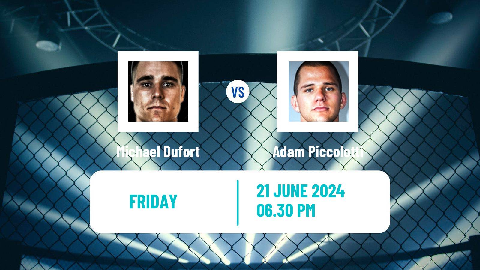 MMA Lightweight Pfl Men Michael Dufort - Adam Piccolotti
