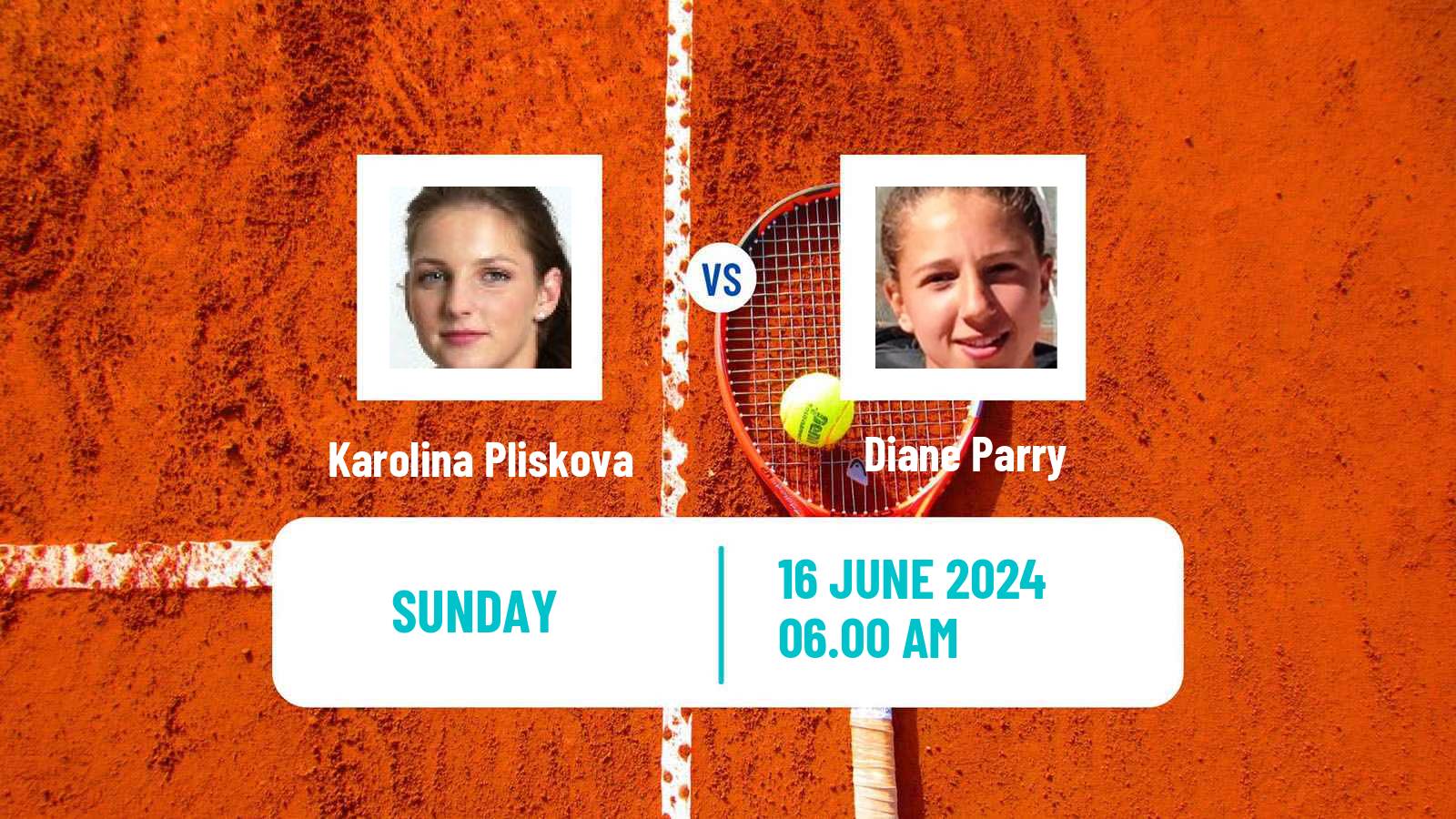 Tennis WTA Nottingham Karolina Pliskova - Diane Parry