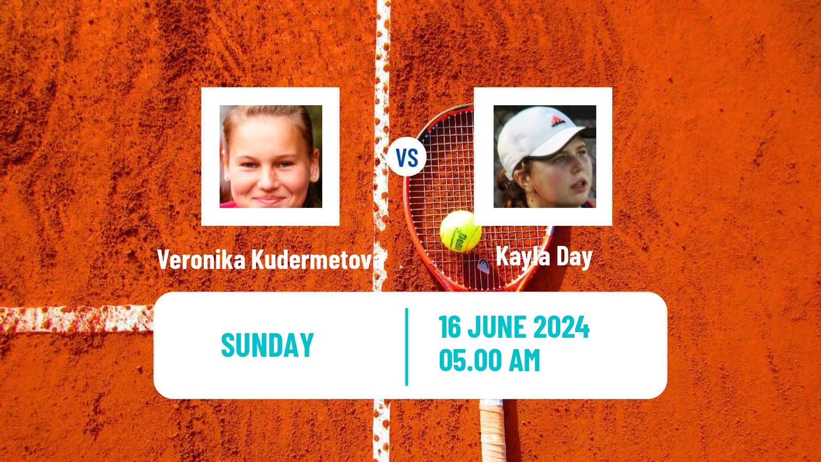 Tennis WTA Berlin Veronika Kudermetova - Kayla Day