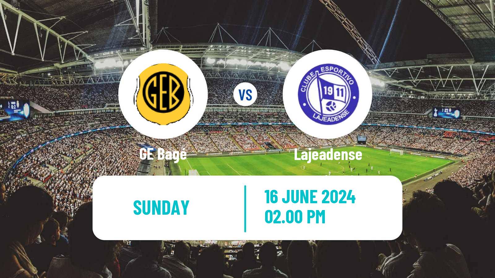 Soccer Brazilian Campeonato Gaucho 2 GE Bagé - Lajeadense