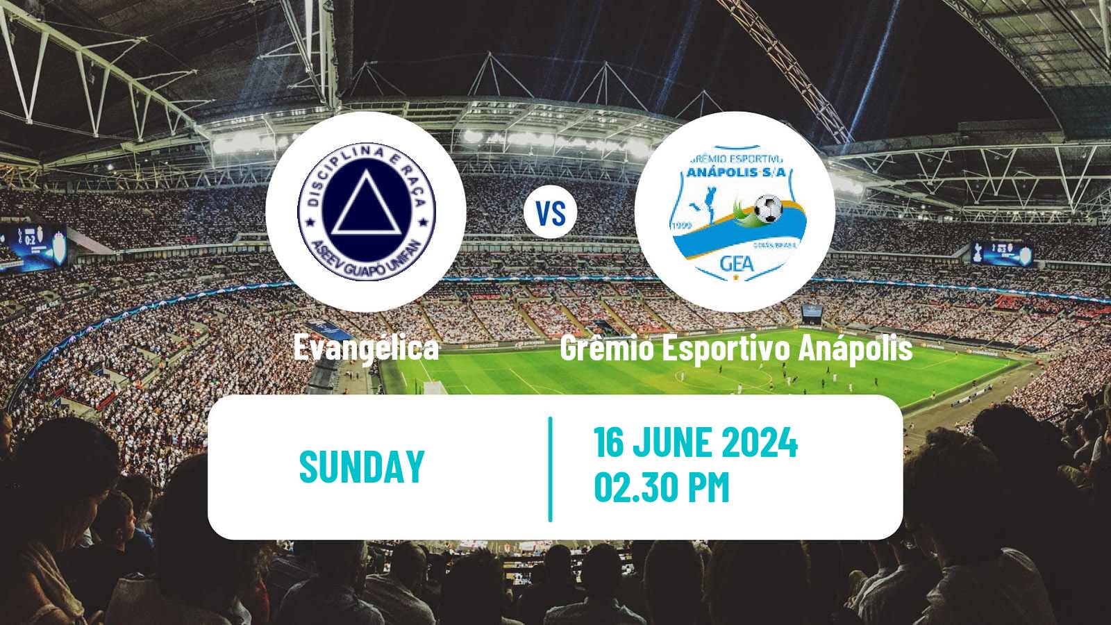 Soccer Brazilian Campeonato Goiano 2 Evangélica - Grêmio Esportivo Anápolis