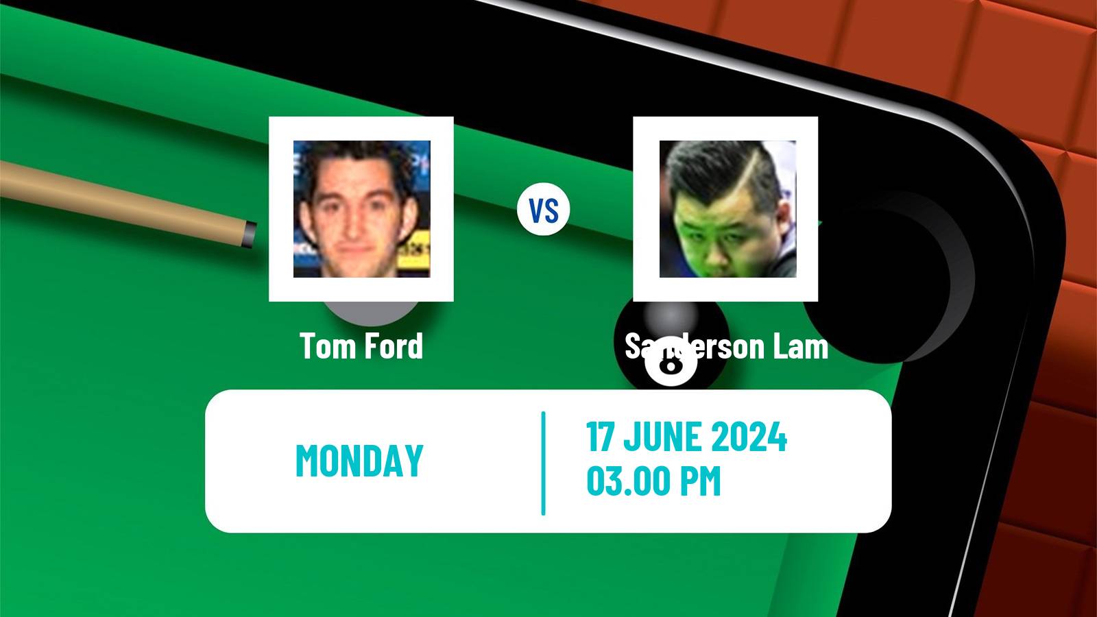 Snooker Championship League Tom Ford - Sanderson Lam
