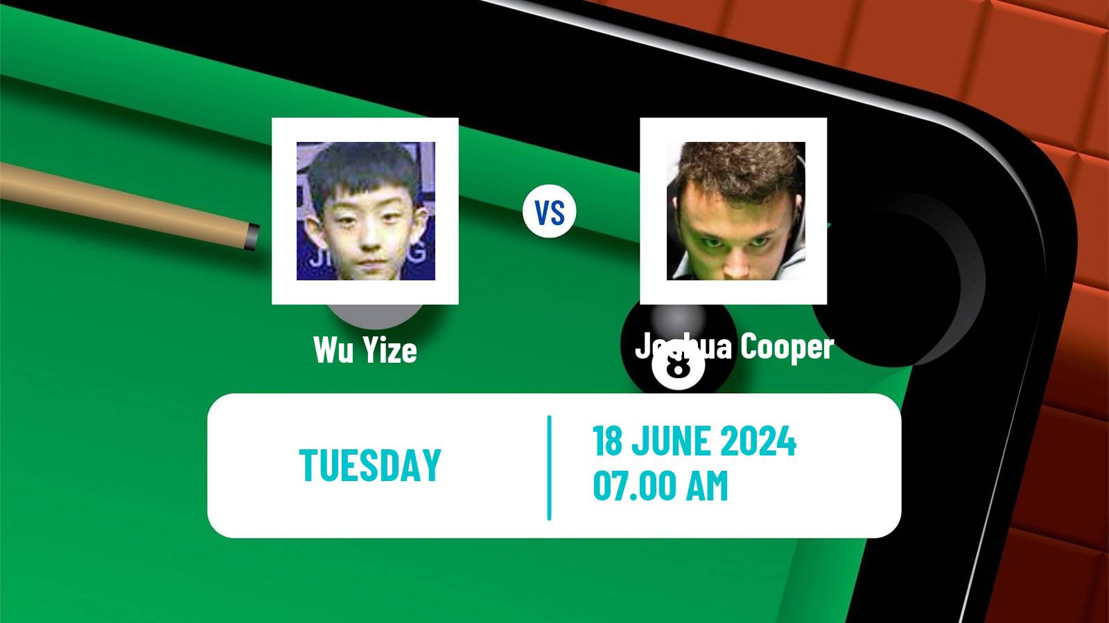 Snooker Championship League Wu Yize - Joshua Cooper