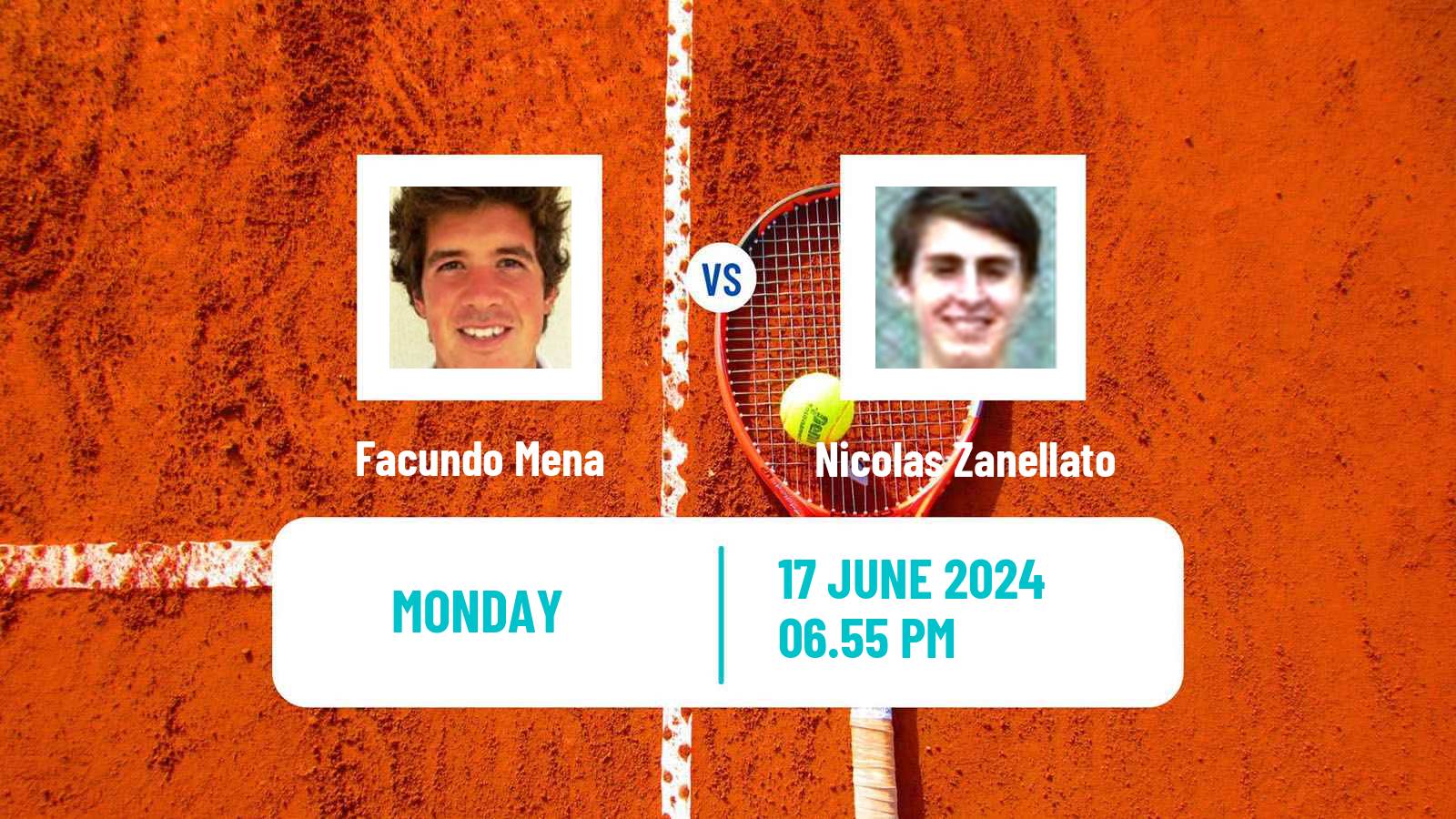 Tennis Santa Cruz 2 Challenger Men Facundo Mena - Nicolas Zanellato