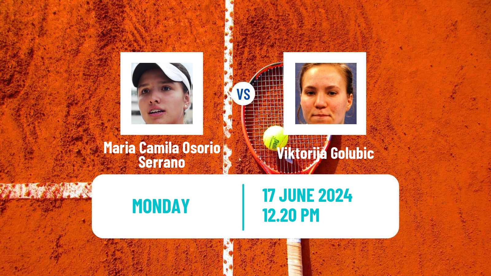 Tennis WTA Birmingham Maria Camila Osorio Serrano - Viktorija Golubic