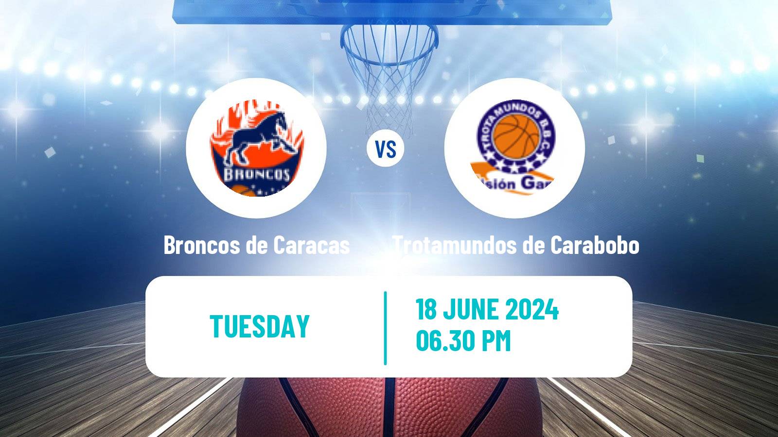 Basketball Venezuelan Superliga Basketball Broncos de Caracas - Trotamundos de Carabobo