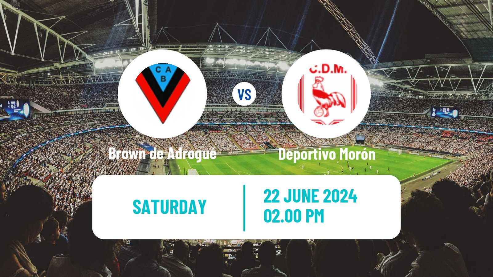 Soccer Argentinian Primera Nacional Brown de Adrogué - Deportivo Morón